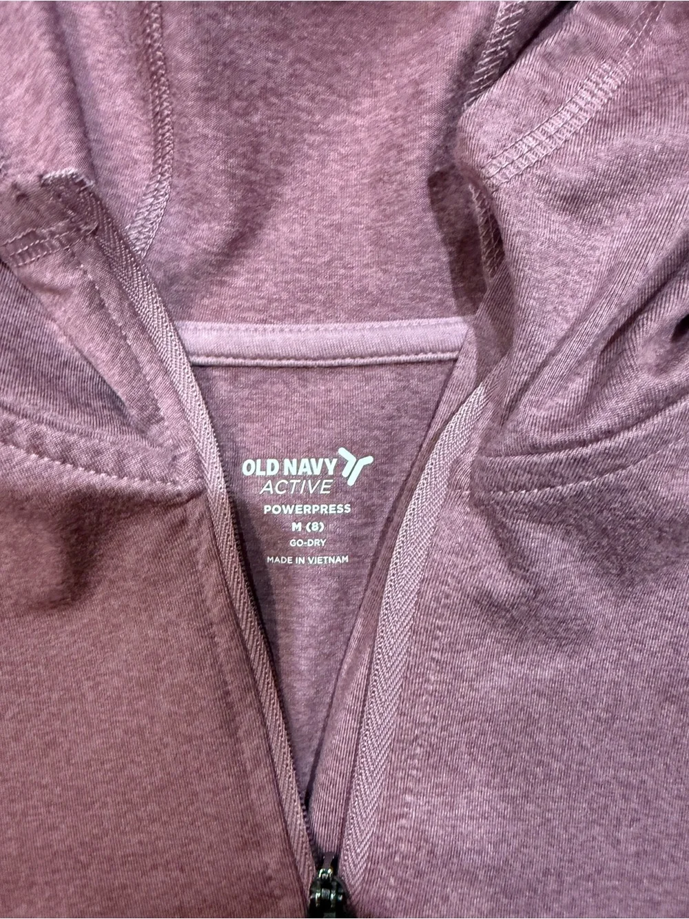 Girls Old Navy Mauve Zip-Up Hoodie Jacket